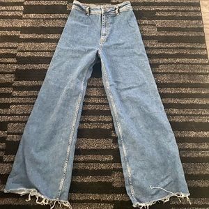 zara marine straight jean light wash